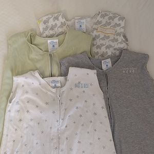4 cotton Halo sleep sacks (medium)